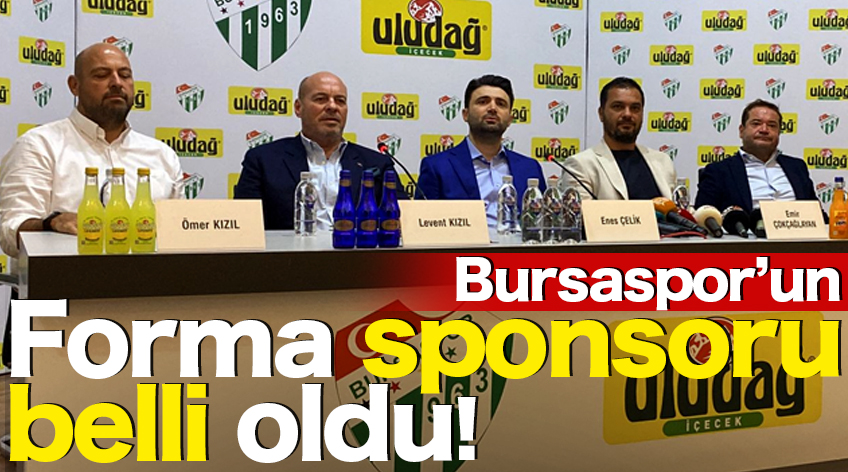 Bursaspor'da forma sponsoru belli oldu!
